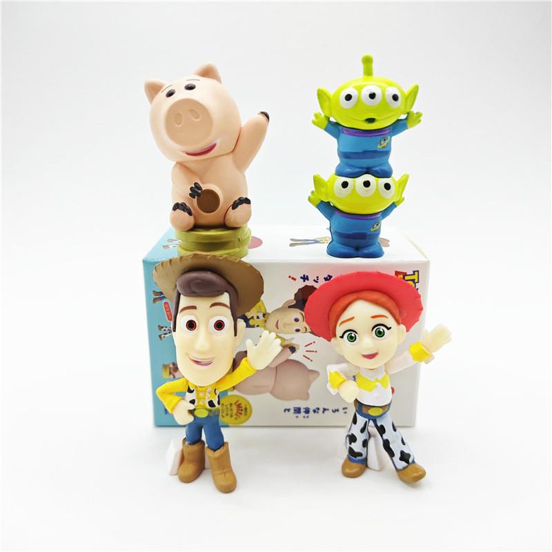 Disney Toy Story Greeting Series Woody Alien Piglet Blind Box Figures Collectibles