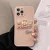 3d Cute Cartoon Bear Rabbit Korea Phone Case For Iphone 13 12 11 Pro Max Mini X Xs Max Xr 7 8 Plus Cases Soft Silicone Cover