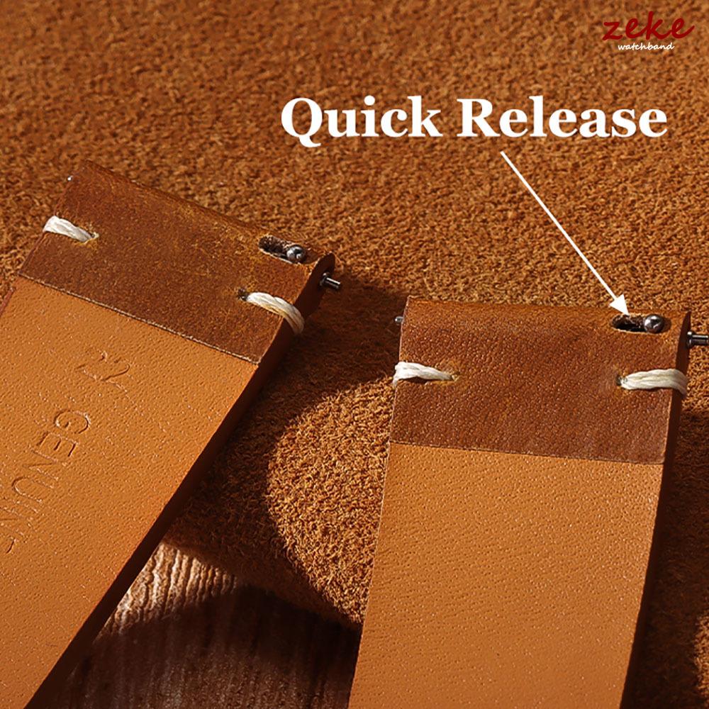 Quick Release Retro Oil Wax Genuine Leather Watchband Calfskin Strap for Seiko for Omega Watchband 18mm 19mm 20mm 21mm 22mm 24mm