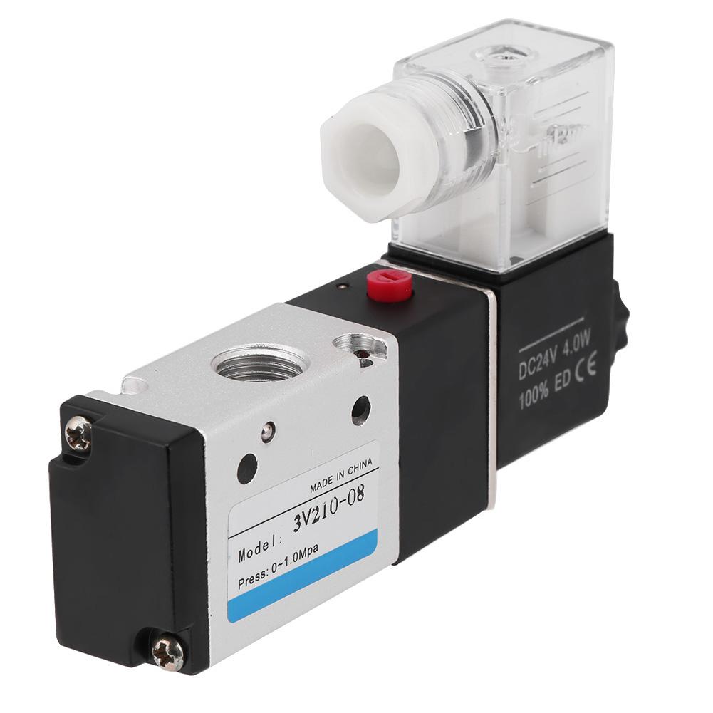 1pc Pneumatic Solenoid Valve 3-Way 2-Position Type G1/4 0.15 - -0.8 MPa (AC220V)