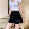High Waist Shorts Women Summer Loose Slim Casual Wear Sports Black Wide Legs High Waist Home Pajama Pants