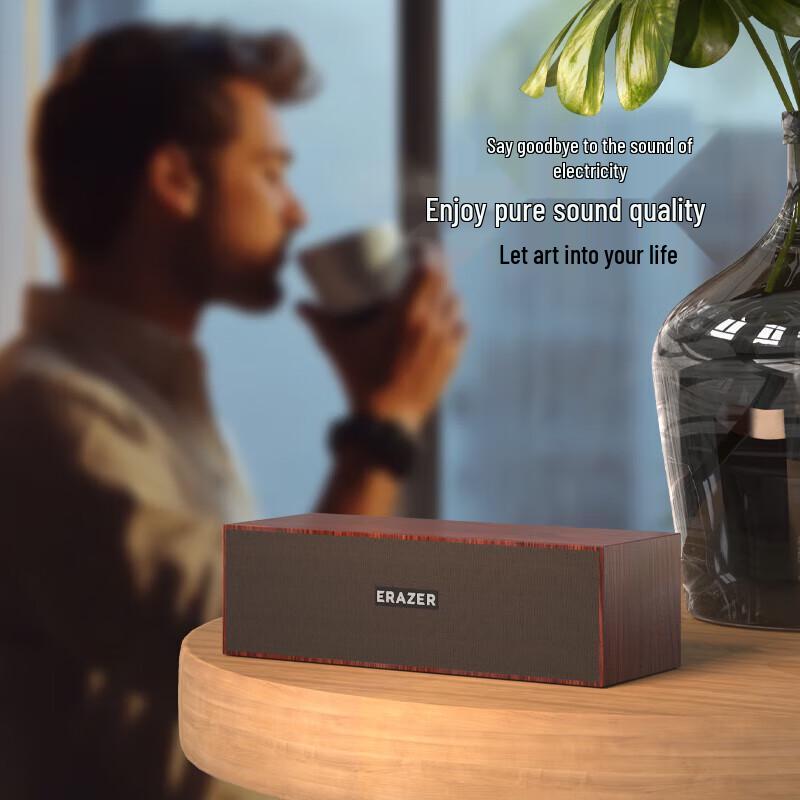 Lenovo D01 Wooden Wired Bluetooth Computer Speaker