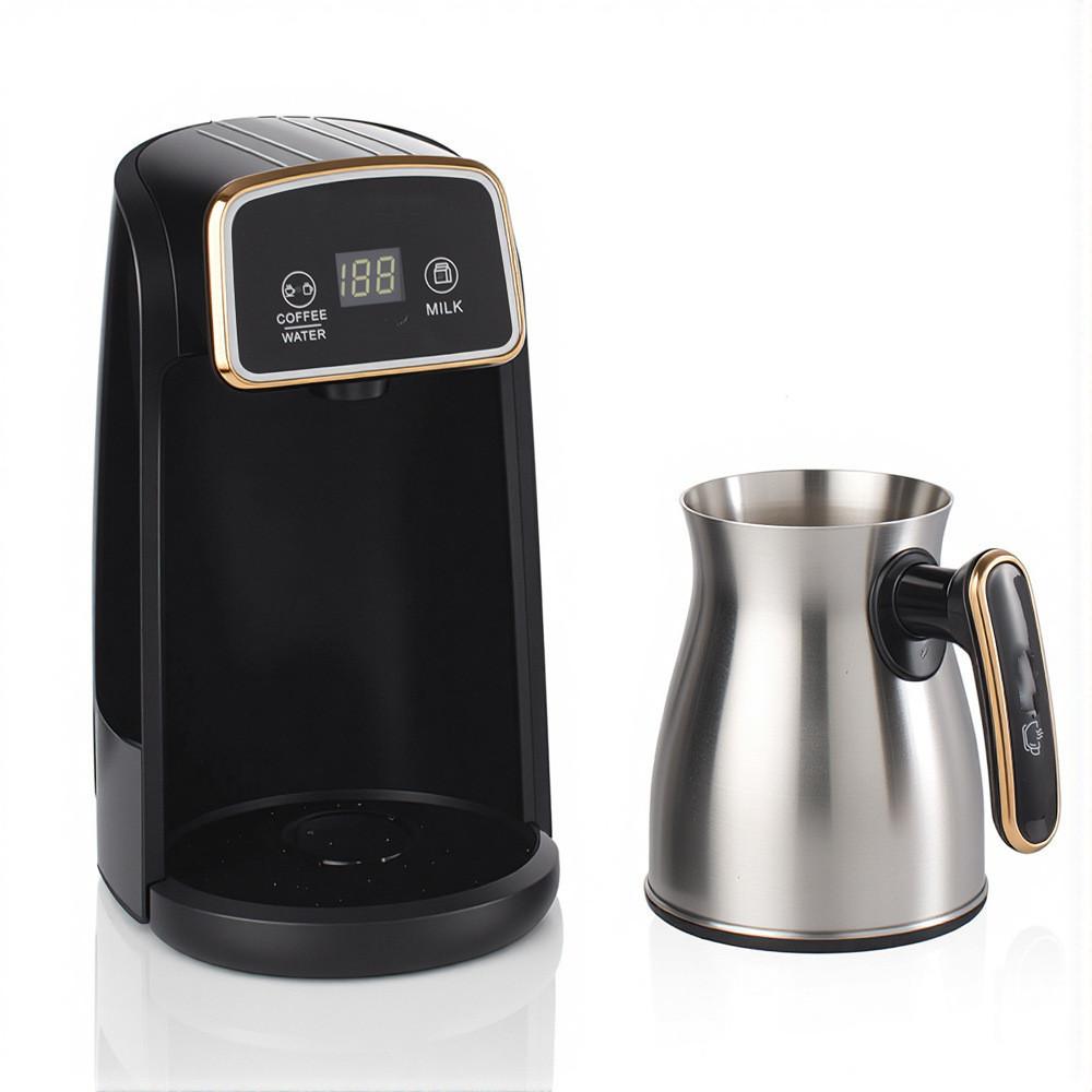 Automatic Electric Coffee Pot Turkey Coffee Maker Home Office Coffee Machine Visible Tea Maker Milk Heater