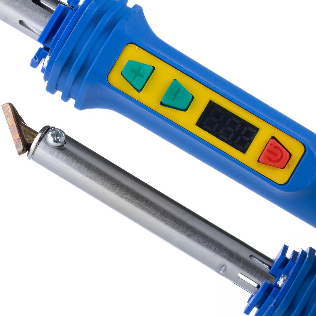 Rosfix Blue Kong 120W RBK120W soldering iron for plastic + set of plastics (PU, TPO, PC, PP, PE, ABS, PA), 5 grids, screwdriver, tips, stand