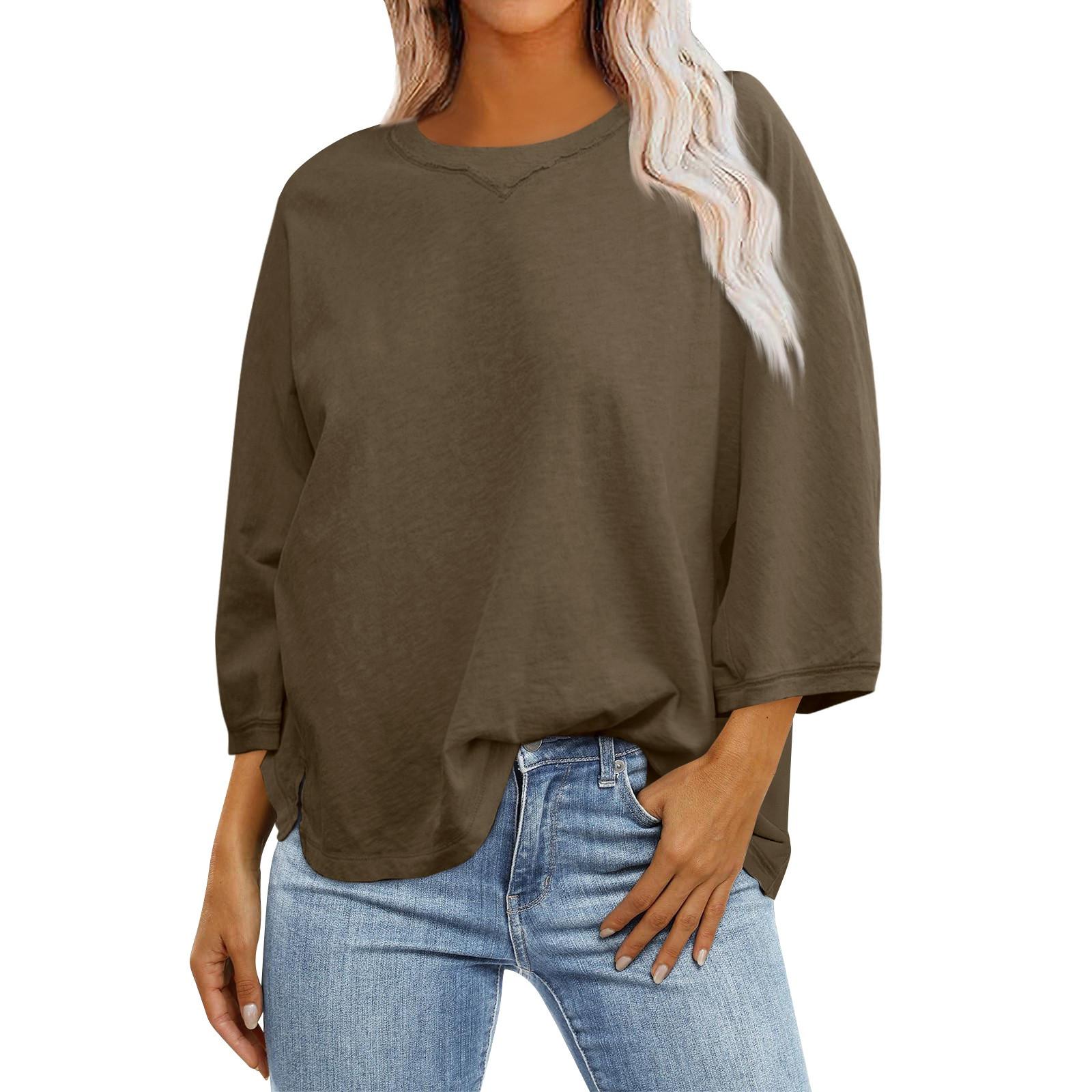 Футболка с пышным подолом на пуговицах — фото 9