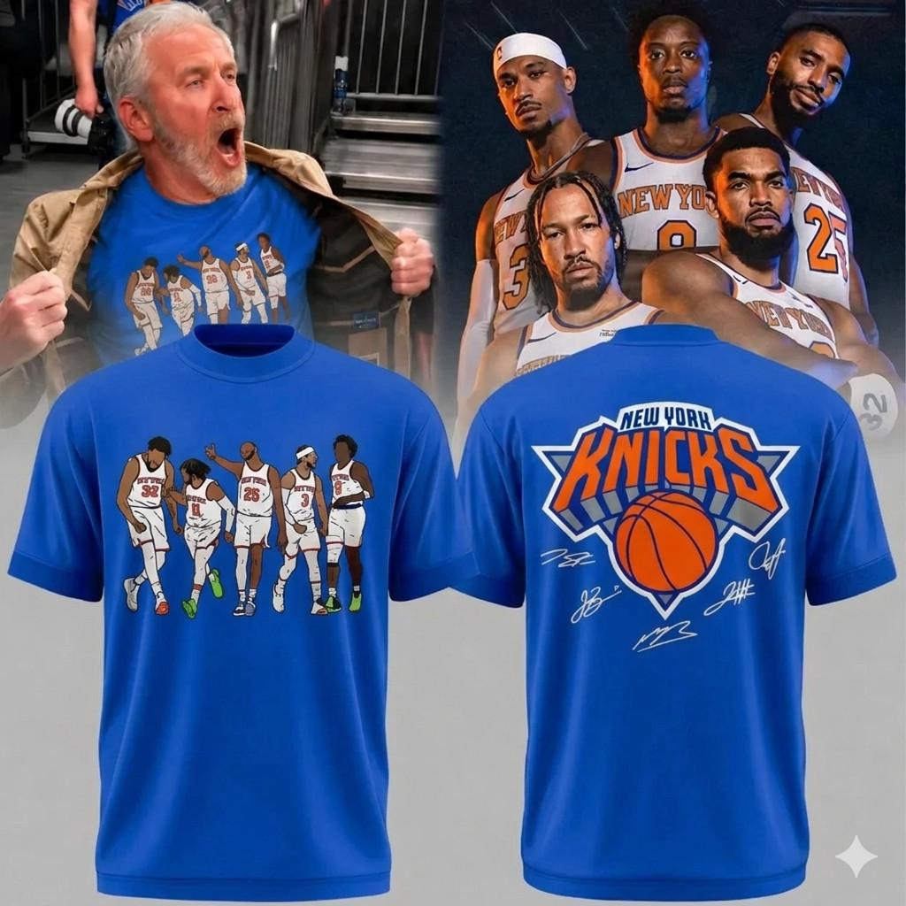 Knicks Superteam Tee Brunson Bridges OG KAT Basketball Shirt M