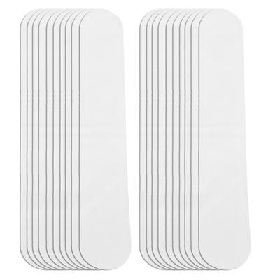 20pcs Collar Sweat Pads Disposable Hat Collar Sweat Stains SelfAdhesive Neck Liner Pads(White )