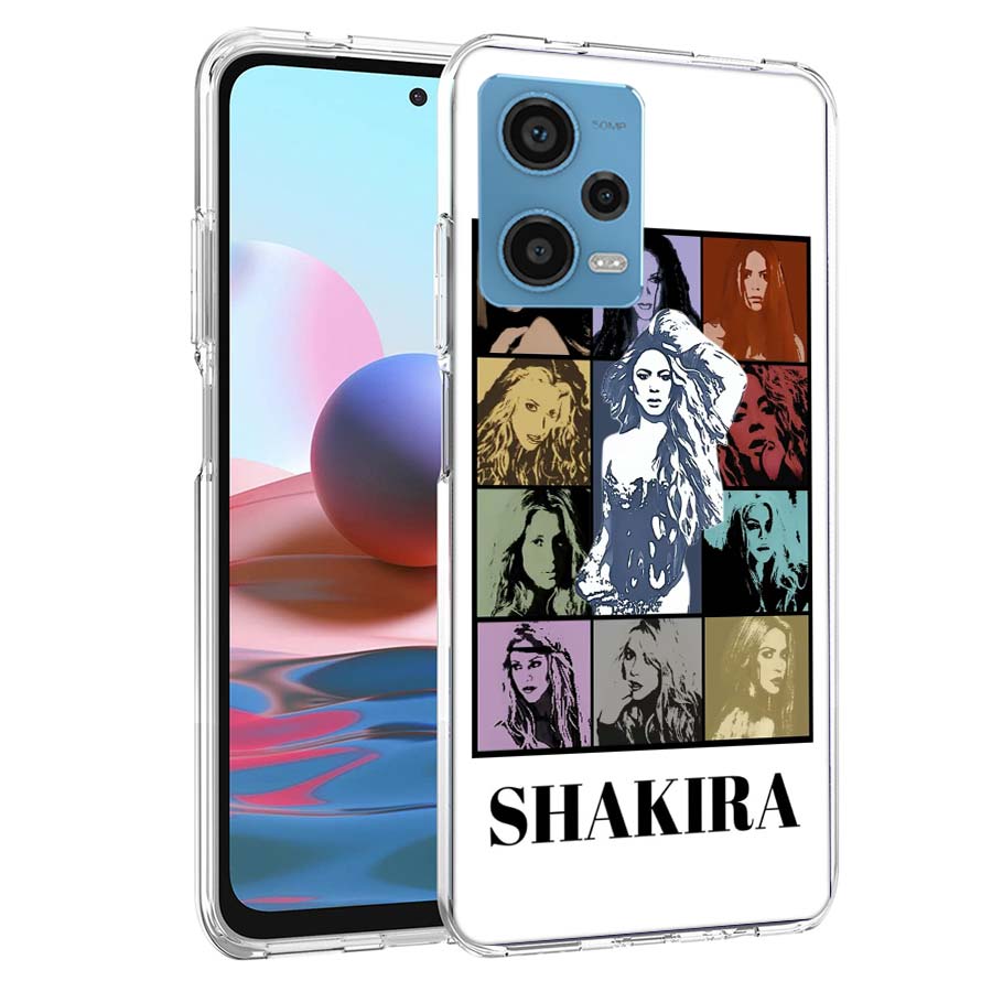 S-Shakira Singer Phone Case For Redmi Note 13 12 14 15 Pro Plus 13R 11 11T 11E 11S 10 Pro 10S 9 9S Cover Cell Clear TPU Capa Cas