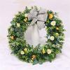 Artificial Green Plant Garland Simulation Wall Hanging Leaf Wreaths Door Decoration