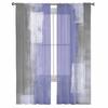 Lila Ölgemälde Textur Tüll Transparente Vorhänge für Wohnzimmer Schlafzimmer Küche für Fenster Voile Vorhänge Heimdekoration