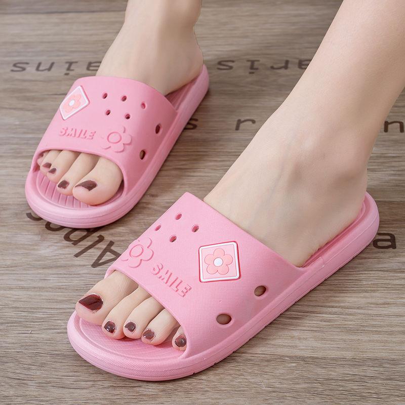 Damen Sommer Hausschuhe sind modisch, rutschfest, leicht, geeignet für Zuhause und den Innenbereich im Badezimmer. Damen Hausschuhe kühl und bequem.