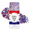 16G Hair Face Body Glitter Stick for Independence Day, Fourth of July Patriotic Red White Blue Glitter Stick, Makeup Accessory
