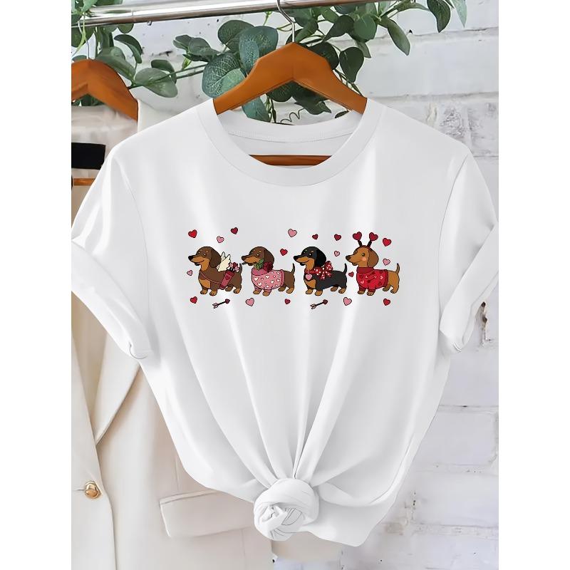 

European sizesShort Sleeve Casual Loose Fit for Spring/Summer Daily Wear, Simple Comfortable Round Neck Design, Versatile Sporty Style 4XL