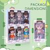 Plush Silicone 6-Inch Girl Figure Doll Ornament Birthday Gift Toy