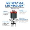 1PC 144SMD H4 P15D BA20D Motorcycle Headlight Bulbs White 12v LED Headlamp Fog Light Spotlight Play and Plug