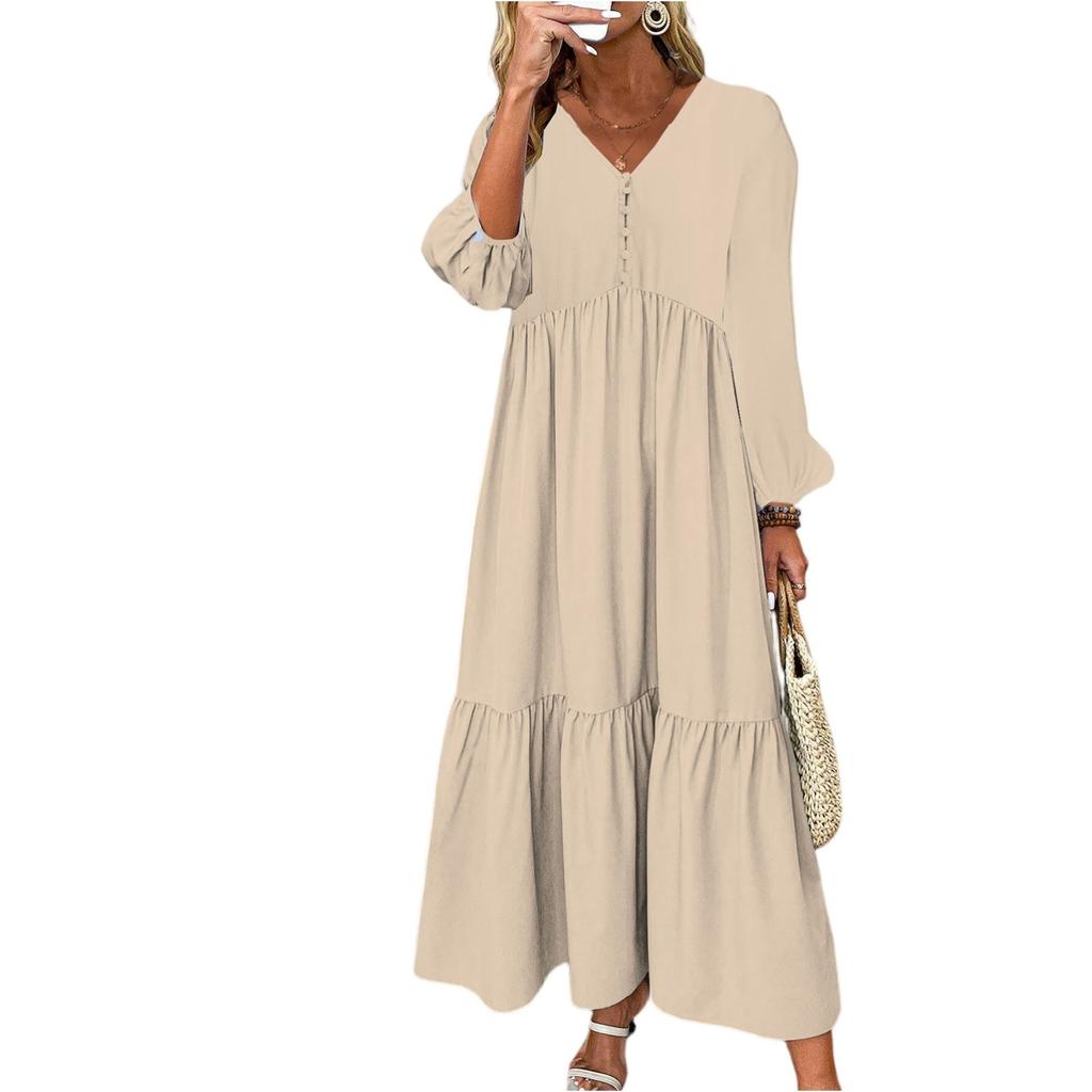 Women's Fashionable And Casual Long-sleeved Dress