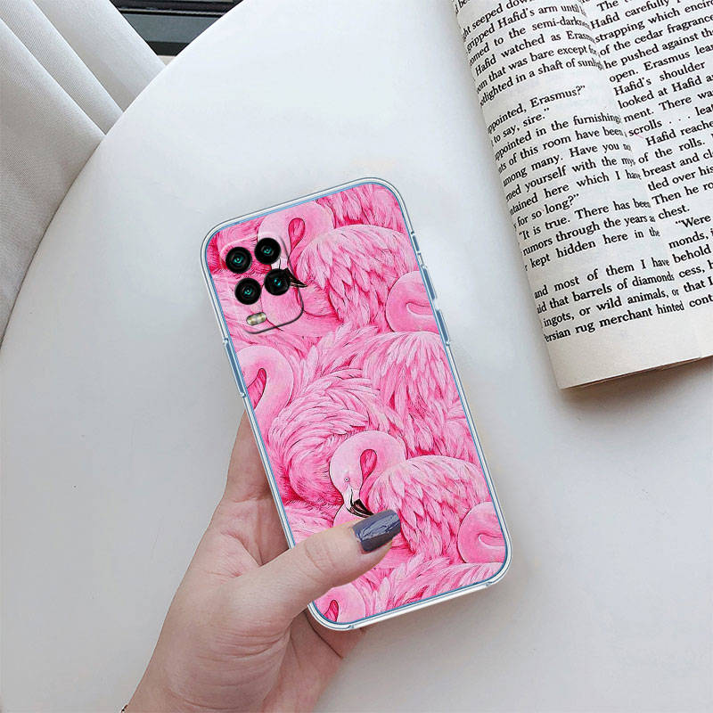 JO24 Flamingos Pink Bird Phone Case for Motorola E22S E7 G6 G7 G8 G9 Plus Power Play G10 G20 G04 E30 E40 E22 E20 E13 G22 G23 G Stylus Play