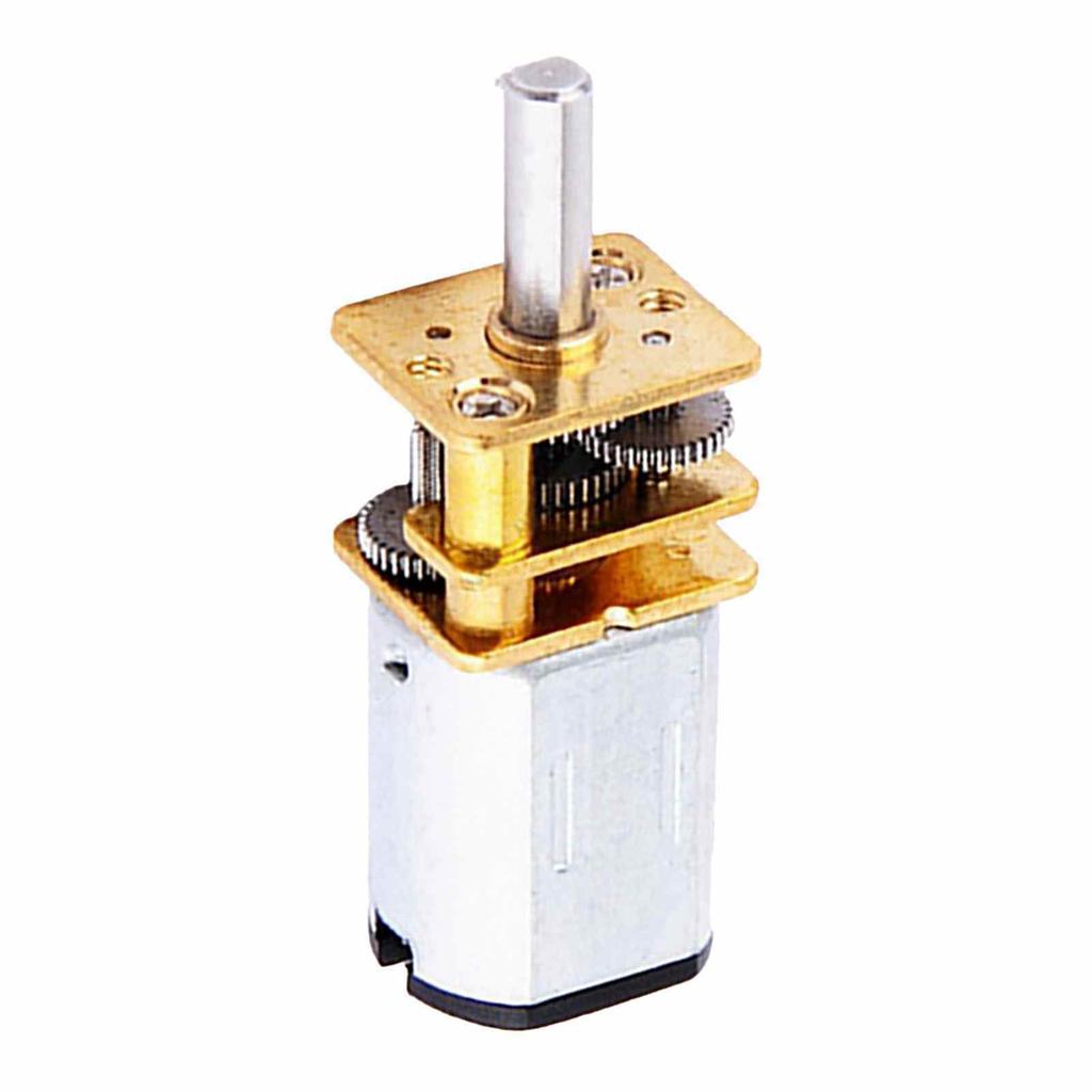 2 Pcs Gear Motor 6V 300RPM Speed Reduction Gear Motor with Metal Gearbox for Replacement