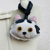 Cat Theme Brand Latest Cowhide Bag Hanging Accessories Sheepskin High Quality Key Chain Backpack Charms Diy Bag Decor Great Gift