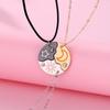3 unids/set sol Luna estrella colgante collar para niña niños collares de la amistad mejor amigo joyería regalos