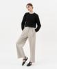 Laneonkyulleoseu Belt Detail Pintuck Wide Pants_Melange Beige
