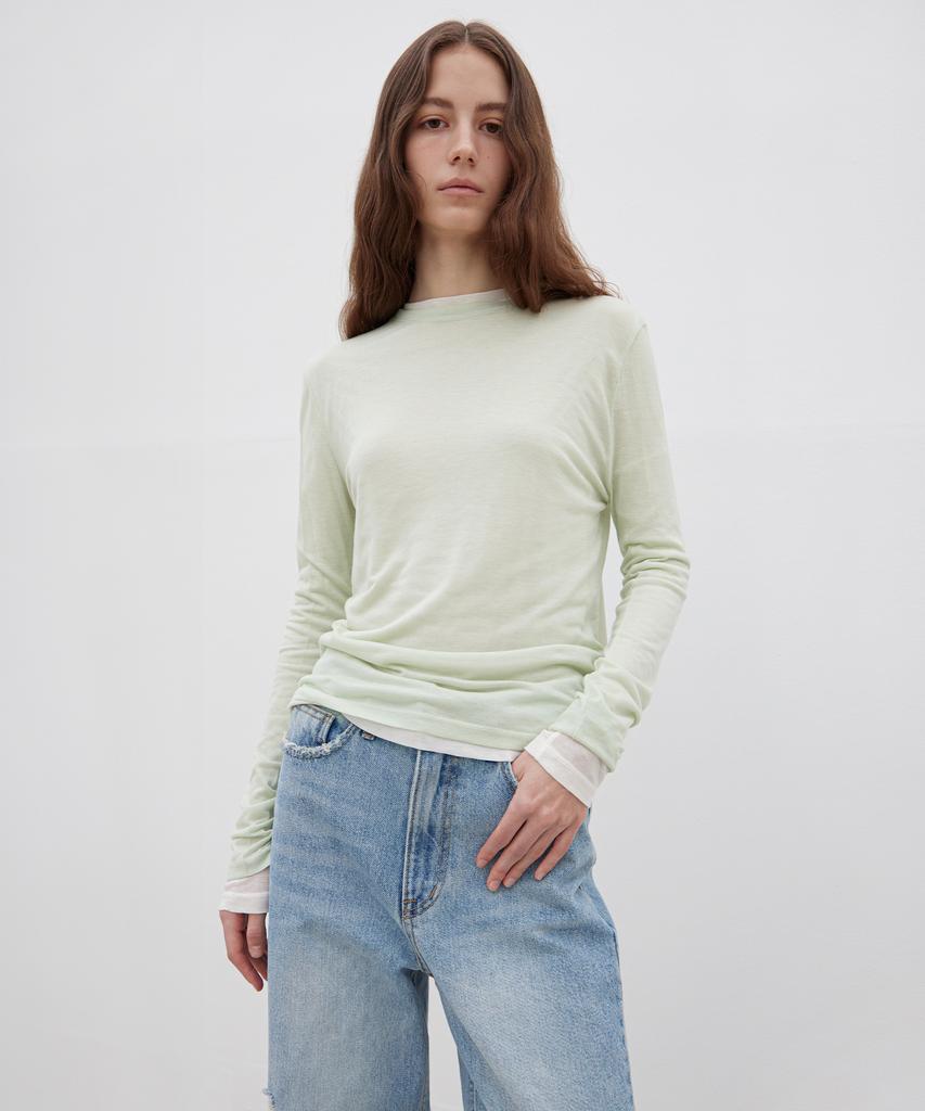 Leuba Layered Long Sleeve T-Shirt - Irish Mint