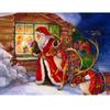DIY Santa Claus 5D Diamond Painting Full Round Drill Snowman Diamond Embroidery Cross Stitch Kits Christmas Gift Home Decor