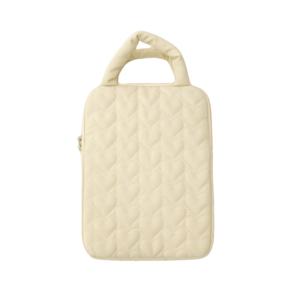 Loving Tablet Bag Anti-fall Large Capacity Notebook Computer Case Plush Lining Shockproof Laptop Sleeve for 11/13inch Office