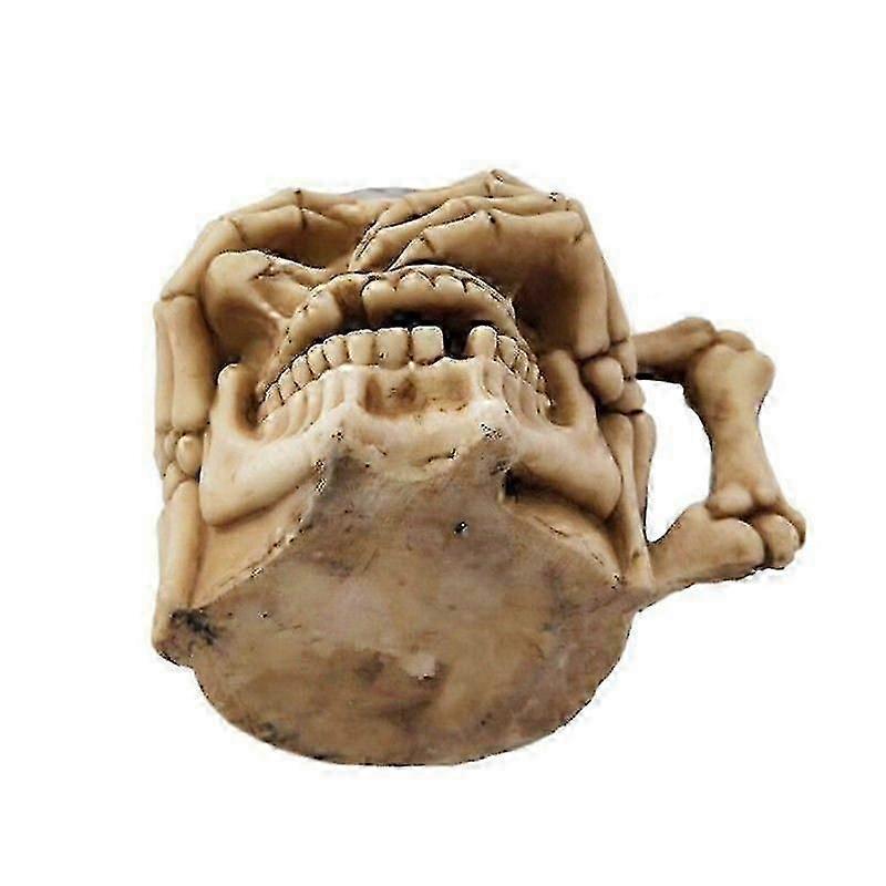 Beer Mug Wine Glass Coffee Cup 3D Stainless Steel Resin Skeleton Creative Gift~