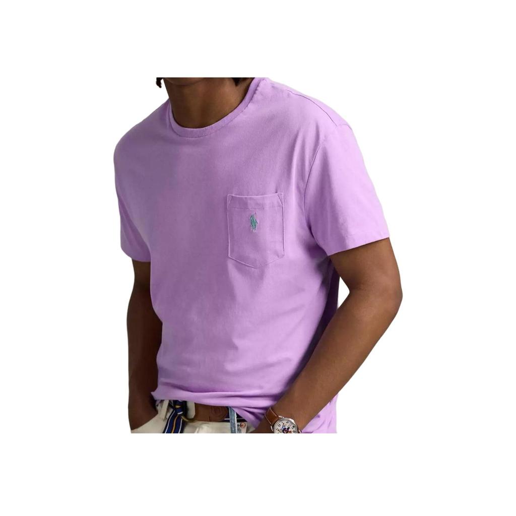 Polo Ralph Lauren SS25 Logo Embroidered Solid Color Crew Neck Short Sleeve T-Shirt Men Tops 710704248-265