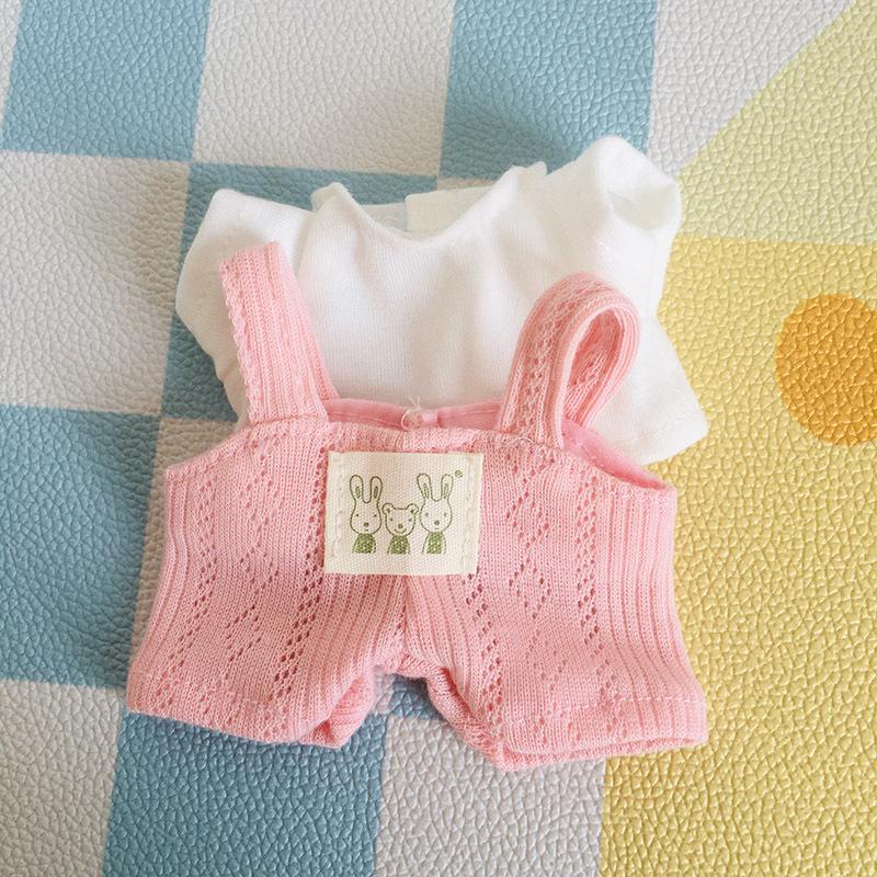 בגדי בובת קטיפה ויניל חמודה 17 ס"מ קופסה עיוורת - תליון LaBuBu שמלת אביזרים