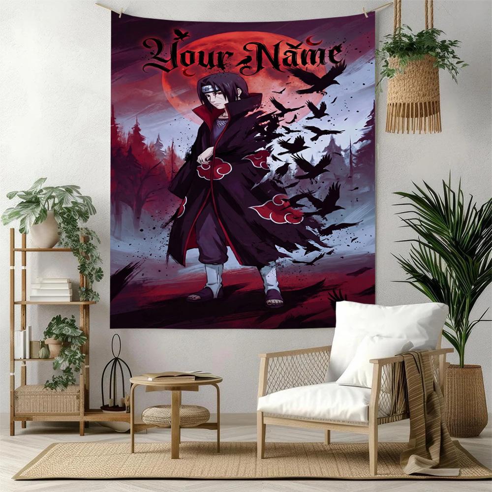 Naruto Character Custom Tapestry Customizable Wall Tapestry Vibrant Fade-Resistant Print Perfect for Gift Wrapping Multi-purpose for All Occasions