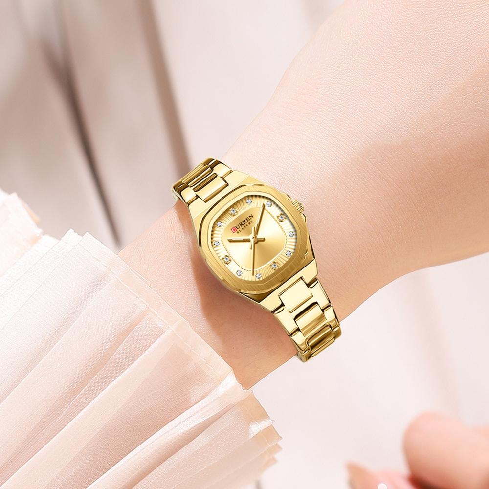 Elegant Women Wristwatch Waterproof Luminous Watch Ladies Stainless Steel Quartz Square Dial Women's Watches