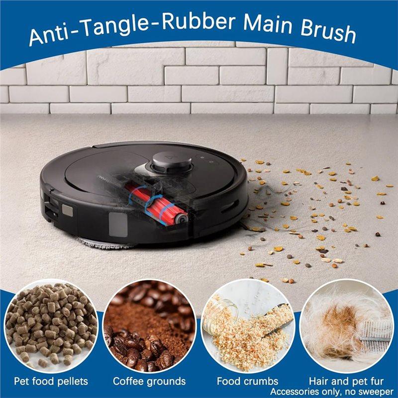 A02V-Q Revo Replacement Accessory Parts For Roborock Robot Vacuum- Main Brush, Side Brush, HEPA Filter, Mop Cloth, Dust Bag