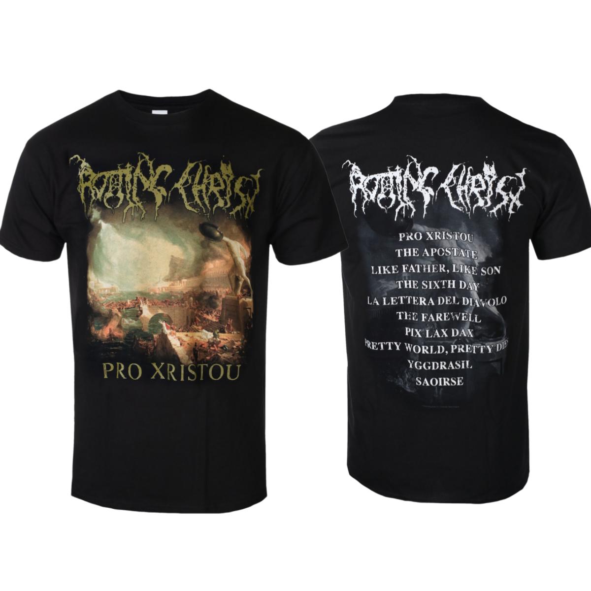 ROTTING CHRIST PRO XRISTOU Pattern Printing Summer Fashion TShirt Unisex Unisex Cotton Tshirt Casual Street Classic Band Tshirt S