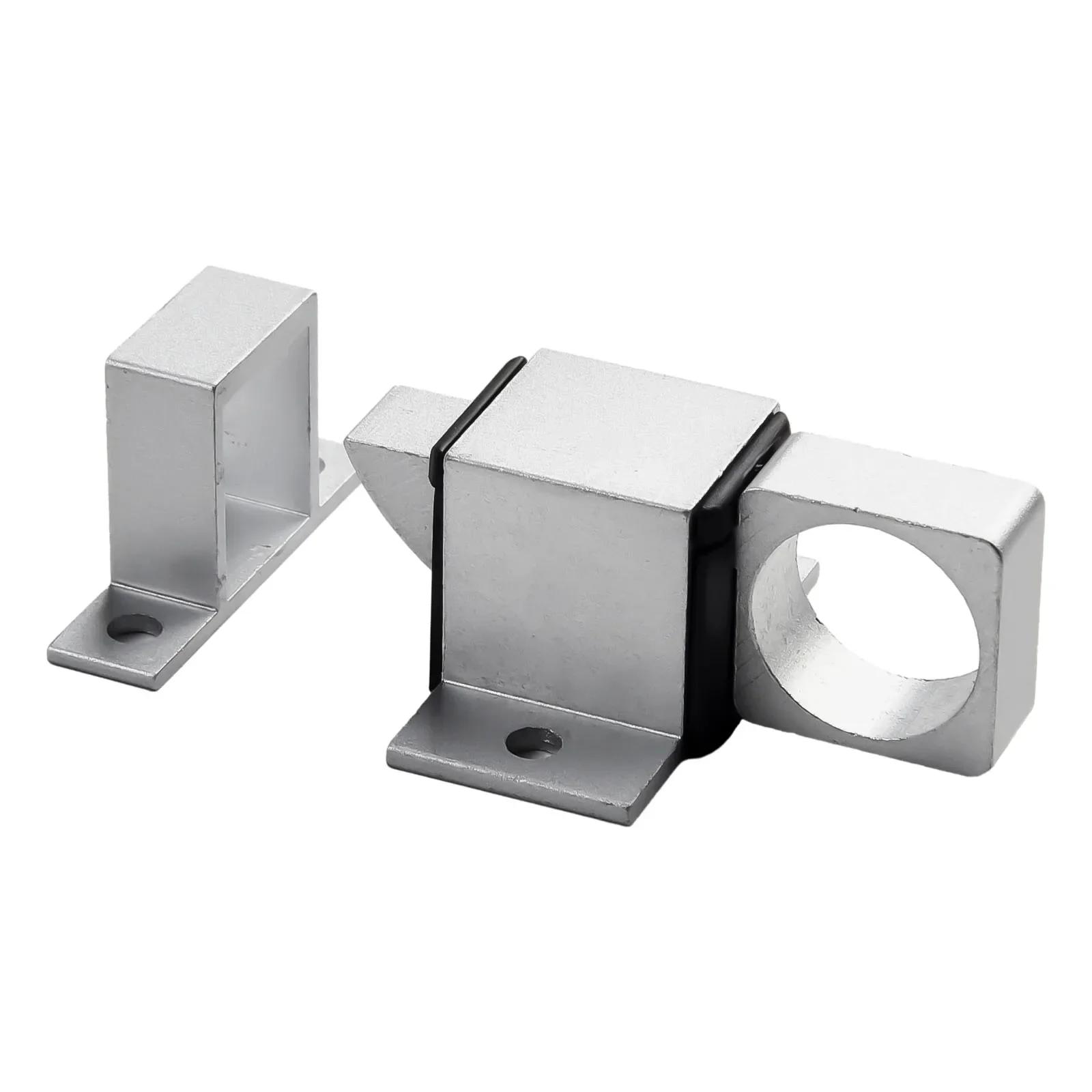 

Door Latch Aluminum Alloy Security Automatic SASH Door Spring Bounce Lock Square Self-closing Bolt Spring Thumb Lock сірий