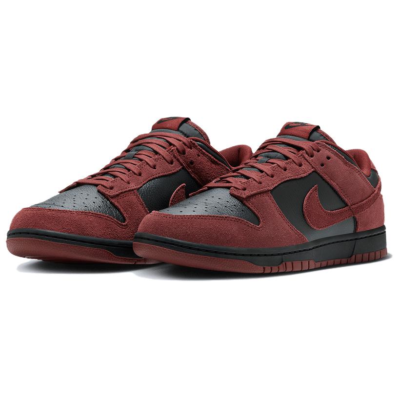 Nike Dunk Low SE Dark Team Red Black Men Sneakers FQ8249-002