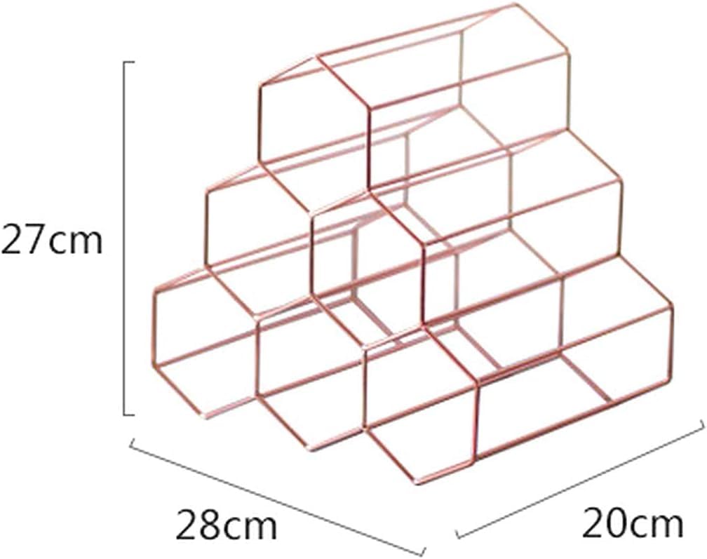 Anberotta Wine Rack Holder, Holds 6 Bottles of Wine or Champagne, Storage Case, Stand, Interior Decor, N-W54
