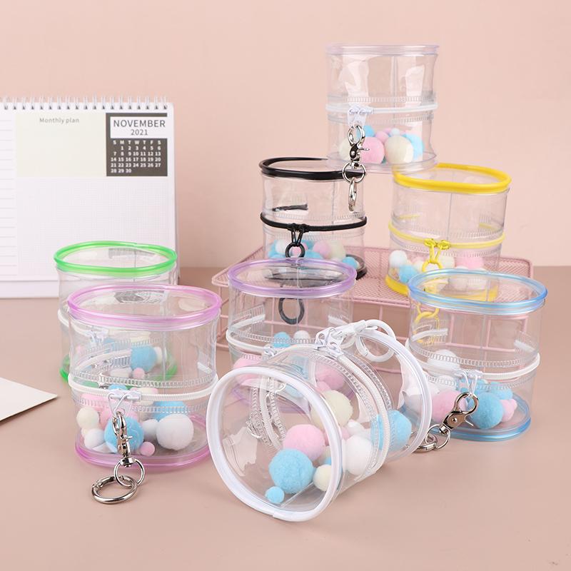 Geantă pentru păpuși de pluș Pvc, din bumbac transparent, husă de afișare transparentă, carcasă de depozitare transparentă pentru păpuși de desene animate anime