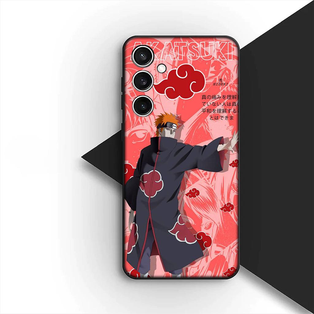 Hülle für Samsung Galaxy S24 S25 S23 FE Ultra Plus S7 Edge S25+ S23+ A56 5G Handyhülle Pain Akatsuki Narutos Itachi Uchiha