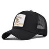 Duck Cap Tongue Sika Deer Animal Patch Embroidered Baseball Cap Curved Brim Hat