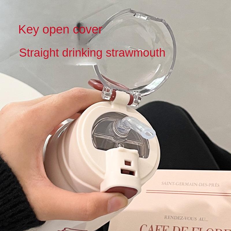 Simple Thermos Cup for Girls, Straw Cup Ins, High-looking Internet Celebrity, Adult Student Gift, Children's Water Cup