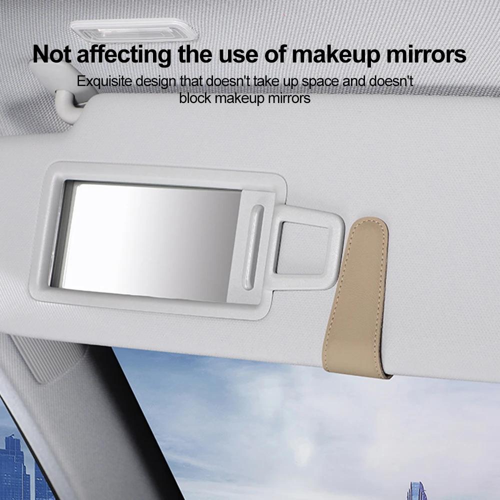 Car Sun Visor Glasses Box Sunglasses Clip Card Ticket Holder Stand Pen Case Eyeglasses Multi-Function Storage Car Accessories