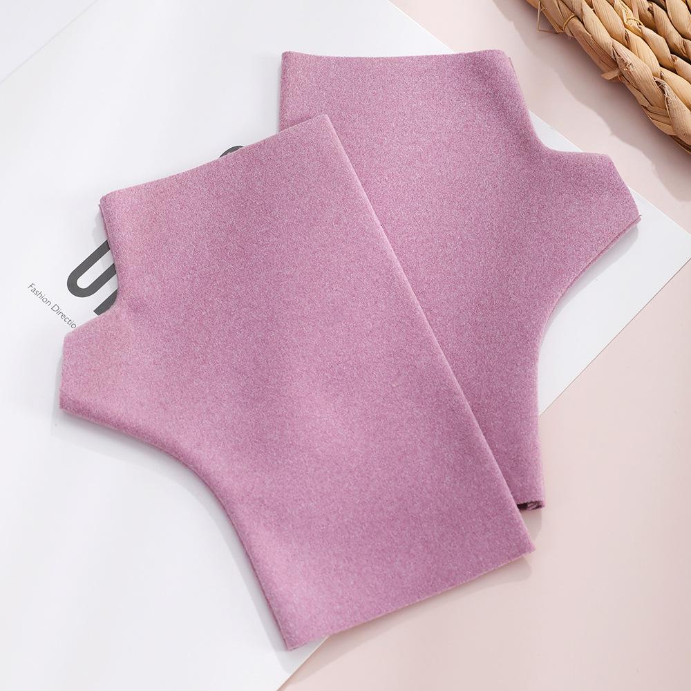 Half Finger Warm Gloves Heat Storage German Velvet Windproof Gloves Flexible Writing Finger Gloves Cute Girls' Cold Proof Gloves