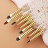 1Pcs Nail Brush Set Detail Work Pens Stylish Acrylic Handles Gel Nail Art Fine Line Painting Professional Home Use Manicure Tool