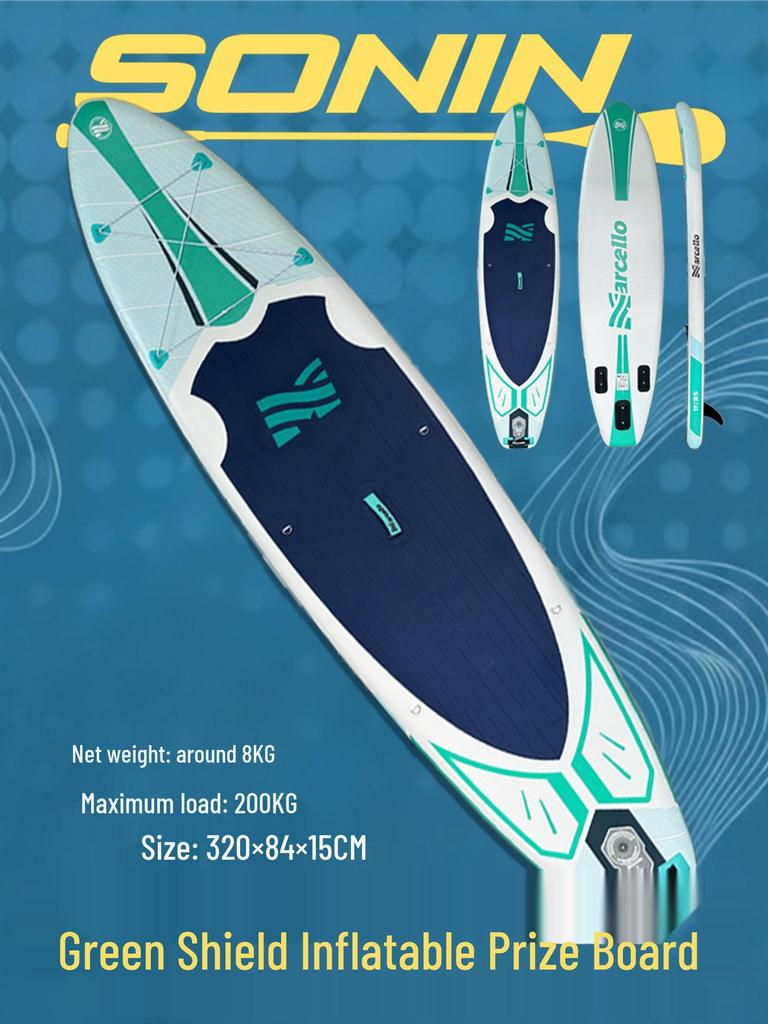 Adult Inflatable Stand-Up Paddleboard with Detachable Fin
