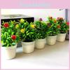 Mini Rose Flower Potted Home Decoration Ornaments For Tabletop Gift Decor