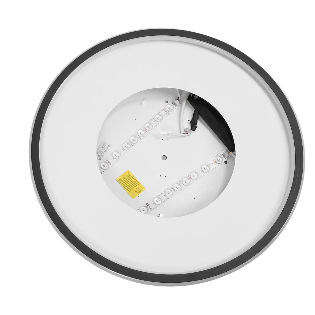 LED Ceiling Light Iron PC Stepless Dimmable Round Flush Mount Ceiling Light Fixture with APP Remote Control for Bedroom Hallway 110 to 265V