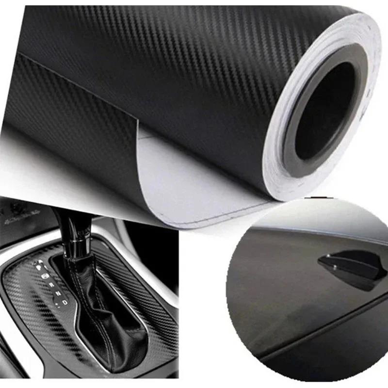 3D Carbon Fiber Vinyl Wrap Film Waterproof Car Stickers Console Computer Laptop Skin Auto Motorcycle Accessories