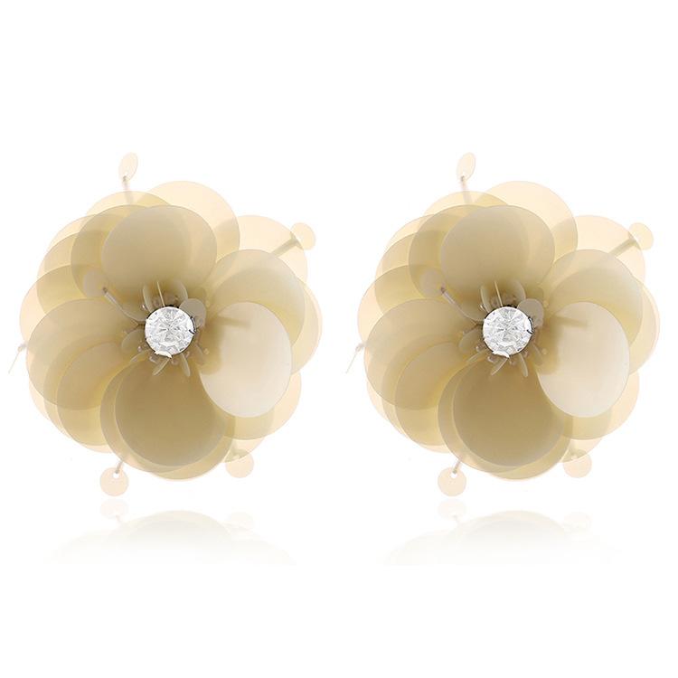 

JMXD-Серьги с пайетками и цветами, преувеличенные украшения, летние серьги-гвоздики, серьги с бриллиантами, женские